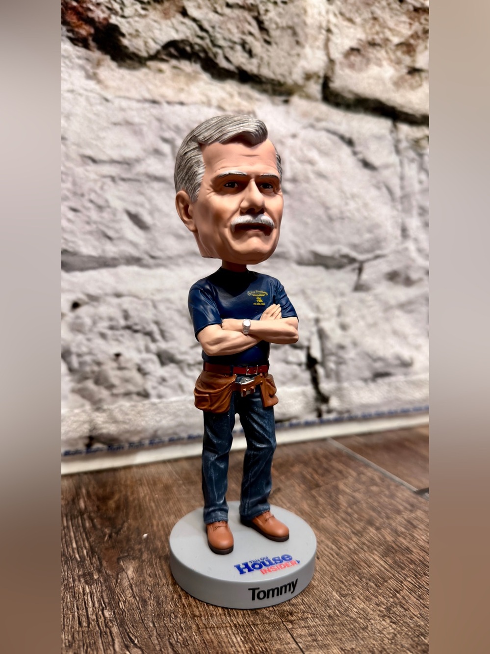 Tommy Bobblehead Figure with Tool Belt - Navy Shirt & Brown Shoes This Old House